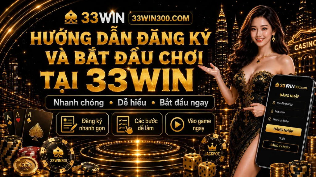 33WIN – Trang Chủ bolaonline.co - Link 33WIN Chính Thức Đăng Nhập Nhanh 6 Hướng dẫn đăng ký và bắt đầu chơi tại 33WIN